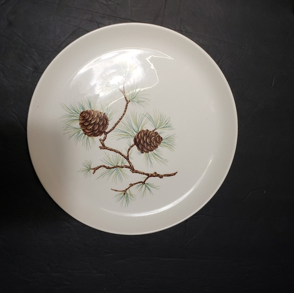 Vintage FRENCH SAXON CHINA "Pine Cone" Luncheon/Salad Plate (REPLACEMENT) - Picture 1 of 4